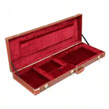 Replacement 82303602 Electric Guitar Case  Brown Square PU Hard Case, Fits ST TL Burning Fire 170 Style Guitars - 預設 - 查看 3