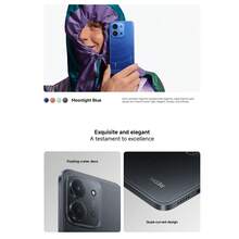 Xiaomi 红米15C 4G智能手机，4GB+128GB，6.9英寸水滴屏，120Hz刷新率，联发科Helio G81 Ultra处理器，5000万像素摄像头，33W快充，6000mAh电池，NFC，双卡双待，月光蓝，欧洲版手机 - 藍色 - 查看 6