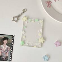 Colorful Star Charm Holder, Transparent 3-Inch Card Display Protective Case For Hard Cards - Multicolor - View 19