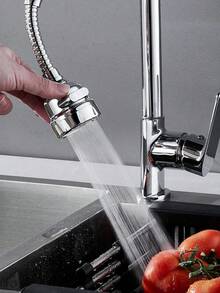 3-Mode Kitchen Faucet Sprayer Head, Modern Swivel Flexible Anti-Splash Aerator Sink Faucet Extender With 360° Rotatable Sprayer Head, Suitable For Kitchen & Bathroom, Kitchen Accessories, Bathroom Decor & Accessories, Home Decor, Autumn Decor