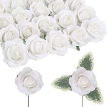 Blanc + fil + feuilles