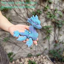 1 件 3D 打印龙雕像，具有逼真眼睛和可移动关节的家居装饰，圣诞礼物，适合任何场合，生日礼物，3D 打印小雕像 - 彩色 - 查看 26