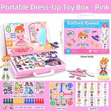 2-In-1 Magnetic Replacement Chess Pieces + Flying Elephant Chess Travel Toy Set: Multi-Player Interactive Chessboard Game, Develops Creative Shape Recognition And Emotional Expression Role-Playing Abilities - Perfect Christmas Or Halloween Gift For Boys And Girls 3+ Years Old - Multicolor - View 12