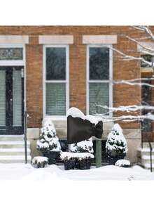 1 件重型户外水龙头盖 - 冬季保护，带简易挂钩安装的户外水龙头，绝缘管道包裹，防止霜冻和管道破裂，耐用织物管道绝缘（黑色），用于水龙头和管道，防风雨窗帘，绝缘外部水龙头盖，防风雨，防水排水盖，防风雨设备，外部管道绝缘 - 彩色 - 查看 3