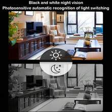 1个装升级版安全摄像头，1080P迷你保姆摄像头，带夜视功能，WiFi室内摄像头，超长续航，移动侦测，远程查看，无线安防摄像头