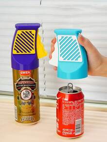 1pc 3D Printed Easy Pull Tab Can Opener, Twist Drink Bottle Beer Soda Bottle Cap Opener, Portable Lid Remover - Multicolor - View 3