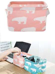 5/3/1pc Large Capacity Foldable Wardrobe Storage Bag, With Handle, Thick Durable Fabric, Sturdy Storage Box For Clothes, Documents, Certificates And Other Items - Multicolor - View 9