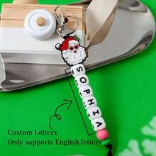 1 Móc khóa Giáng sinh Nhiều vật dụng Giáng sinh như Cây thông Noel Ông già Noel Hươu Người tuyết Hạt chữ cái tùy chỉnh Quà tặng/Trang trí Giáng sinh Quà tặng cho phụ nữ Quà tặng cho nam Phụ kiện điện thoại - Màu Khỏa thân - Xem 28