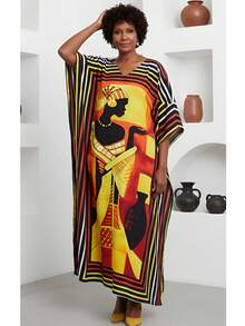 Gypsie Blu Fall Cloths For Women Plus Size Kaftan Long Maxi Dress Beach Coverup - Nhiều màu - Xem 9