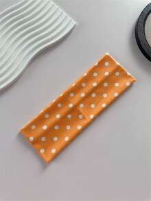 1件/2件/3件装 女士优雅甜美波点印花弹力运动头带，适合日常、健身、跑步、瑜伽等场合，吸汗发带头巾，时尚发饰，波西米亚风头带，优雅秋冬发饰，适合女士度假装扮，柔软头巾