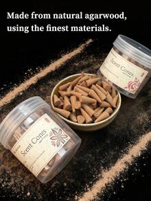 70克沉香锥，檀香，金字塔形香锥，采用天然沉香制成，不添加化学香料，持久醇厚的香气，舒缓身心，去除室内异味。