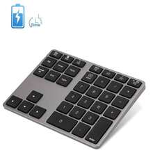 Teclado numérico inalámbrico BT308 para portátil, recargable con Bluetooth 5.0, ultradelgado, de 35 teclas para introducir datos. - Gris - Ver 5