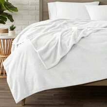 1 pieza Manta de franela blanca con estampado de leopardo rosa - Manta de felpa de doble cara, manta cálida lavable a máquina para cama, sofá o regalo, decoración de sofá | Estilo rústico | Textura suave - Multicolor 7 - Ver 7