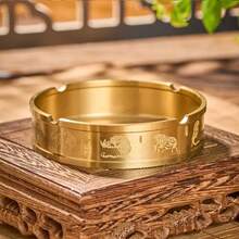 1 Stück kreative reine Kupfer Fünf Tiger Aschenbecher, Heimdekoration, Hotel, Bar, Büro Schreibtisch Zubehör, Haushaltsornament, Hausgeschenk, geeignet für Zuhause, Hotel, Bar, Büro, Aschenbecher, Heimdekoration, Haushaltsartikel, am erschwinglichsten, perfektes Urlaubsgeschenk, hochwertiger moderner Aschenbecher für Wohnzimmer, Büroschreibtisch - Verschiedenfarbig - Übersicht 5