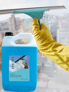 Limpia Vidrios Liquido y Superficies - Limpiador de Vidrios 1 Galón (3.78 L) , Lavar Ventanas, Vidrios, Cristales, Mesas y Superficies, Sin Residuos Jabonosos - Azul - Ver 5