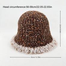 1pc, Knitted Fisherman's Hat, Frayed Brim, Winter-Warm Fisherman's Cap, Autumn Outdoor Accessory, Unisex Casual Headwear.