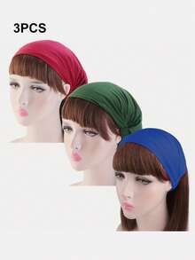 2pcs/Set Multi-Use Stretchy Headbands For Women, Hairband Fall Winter Hair Band Hair Accessories For Women For Vacation Outfits Woman Elegant Scarf Women Bandana Soft Headwrap