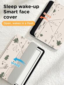 极简圣诞树图案保护套，兼容 iPad 10 代、iPad 10.2/iPad Mini 6/iPad Mini 7/9.7、Galaxy Tab A9 Plus，3+Y 可折叠防弯折，内置笔槽，适用于 Kindle（11 代）2022 年发布，硅胶加固边角，自动唤醒/睡眠功能，完美日常保护，是情人节、圣诞节和春季浪漫礼物的理想之选，时尚简约设计。 - 彩色 - 查看 6