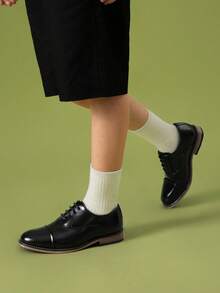 Boy's Classic Oxfords Sophisticated Dress Shoes For Any Formal Or Casual Events - Black - View 3
