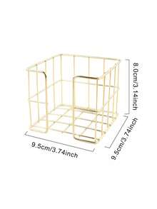 1/2pcs Modern Sticky Note Holder, Note Box + Business Card Holder Set, Metal Wire Desktop Sticky Note Holder, Rose Gold Note Holder, Cute Note Cube Stand, Dispenser, Office Desktop Organizer, Mesh Note Holder, Ballpoint Pen, Desktop Sticky Note Holder, For Home Office, School Desk Back To School - Note Paper Box - View 12