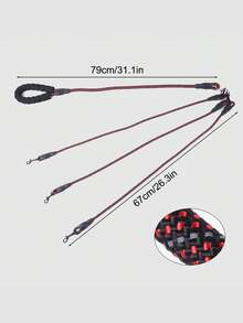 Correa para mascotas resistente 3 en 1, correa para perro de múltiples cabezales, adecuada para Golden Retriever y otros perros