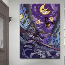 Framed Soul Eater Poster, Japan Anime Poster, Poster Print, Canvas Art Poster Wall Art Picture Print Modern Family Bedroom Decor Posters. Idea Gift For New Year, Thanksgiving Day, Christmas, For Room Decor, Kitchen Decor, Living Room Painting, Halloween Decor, Bathroom Decor, Home Decor, Wall Decor, Bedroom Decor. - framed(有框) - 查看 1