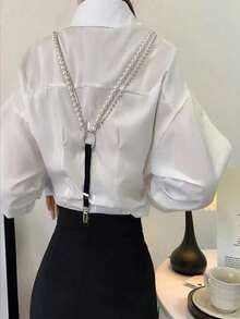 1 Stück modischer Hosenträger mit Kunstperlen und Strass, elastisch, verstellbar, stilvoller und vielseitiger Gürtel für Hosen und bequeme Hosenträger für alle Anlässe, Halloween Accessoires, Halloween Kostüme Herbst-Winter Accessoires, Halloween Kostüm, geeignet für Teenager, Jugendliche, Herren, Lässig, Outdoor, Sport, Urlaub, Abschlussgeschenke, Geburtstag, Alltagskleidung