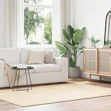vidaXL Teppich Shaggy Hochflor NAVARRA Creme 160x230 Cm Polyester - White - View 1