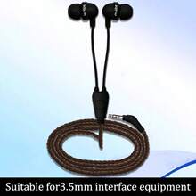 有线耳机，音乐智能手机耳机，高品质入耳式耳机，3.5mm插孔，电脑笔记本耳塞，通用圆孔设计。尼龙编织，HIFI高保真音质。 - 彩色 - 查看 11