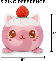 Teeturtle Twisted Cryptids Mothman Reversible Plushie 4" - Cute Kawaii Soft Stuffed Animal - Bánh cuộn thơm mèo - Xem 2