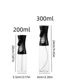 1pc 200ml/300ml Olive Oil Spray Bottle, Made Of PET Material, Suitable For Various Liquids, Applicable For Outdoor BBQ, Grilling, Low-Fat Foods, Salads, Cooking, Grilling, Air Fryers And Camping, Suitable For Women, Sprayer, Dispenser, Kitchen Gadgets, Kitchen Accessories - Multicolor - View 3