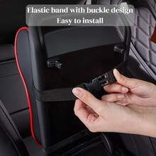 1PC PU Leather Car Center Height Increasing Armrest Box Pad, Car Armrest Pad, 11 * 6 * 4in, Very Soft Inner Core, Filled With Memory Sponge For Slow Rebound, Supporting Arm Installation Is Simple, Car Interior Accessories - 11.4*6.3*4in - View 4