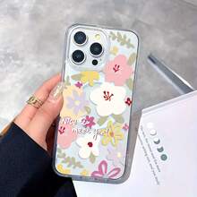 Adecuado para Samsung S22 S22PLUS S22ULTRA S23 S23FE S23PLUS S23ULTRA S24 S24FE S24PLUS S24ULTRA Compatible con iPhone16 15 14 13 12 11Pro Max X X/SMAX Funda Magnética Antisuciedad de Moda, Funda de Protección Magnética Transparente con Patrón de Flores y Graffiti - Colores mixtos - Ver 2