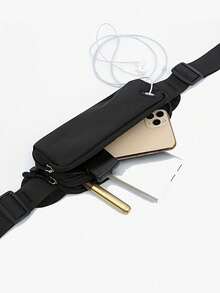 10-Color Sports Waist Pack Men's Running Phone Pouch Mini Cycling Pack Lightweight Earphone Pouch Dual-Layer Small Fitness Festival Bag Slim Design - Multicolor - View 1