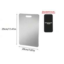 1 Piece Antibacterial Stainless Steel Cutting Board, Double-Sided Chopping Board For Home Kitchen - Multicolor - View 11
