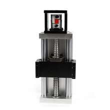 SENDERPICK Führungsschiene 100mm Doppelwellen-Kugelumlaufspindel aus Aluminiumlegierung Linearführung Linearaktuator CNC Linearantrieb für die CNC-Anlagen Produktionsmaschinen