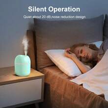 Portable Small Humidifier, USB Personal Desktop Humidifier For Car, Office Room, Bedroom, Auto Shut-Off, 2 Mist Modes, Super Quiet(220ml, Mint Green)1PCs - Mint Green 1pcs - View 2