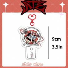 /K-POP 钥匙扣，SKZ/Q版钥匙扣，应援棒钥匙扣，摇摇乐钥匙扣，摇摆钥匙扣，2D亚克力摇摇乐钥匙扣，摇摇乐吊坠，可爱优雅的包包挂饰，圣诞礼物，生日礼物，派对小礼物 - 彩色 - 查看 3