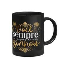 JPS INFO Caneca Formatura Black - Vc sempre foi capaz do que sonhou