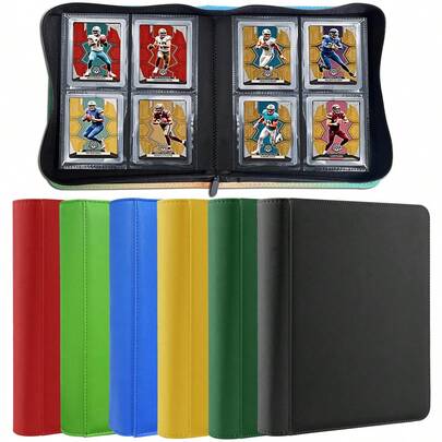 160+ Kartenfach, 4-Schlitz Hartkartenaufbewahrungsbox, doppelseitige Fächer, geeignet für 3"x4" Hartkartenaufbewahrung