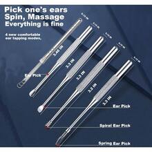 Ear Wax Removal Kit, 5 Pcs Stainless Metal Earwax Removal Adults With Ear Spoon Spring, Ear Cleaning Reusable - bộ 5 - Xem 6