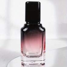 1个20毫升渐变玻璃可填充香水喷雾瓶，防漏细雾喷雾，渐变香氛分配器，适用于DIY精油，方便旅行携带的可填充香水容器，黑色（兼容香水） - 彩色 - 查看 9