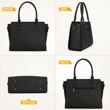 NEWHEY Women's Leather Handbag, Top Zipper Design, Classic Shoulder Bag, Suitable For Office, Business And Travel