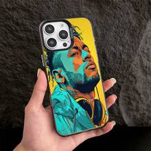 Logotipo de estrella de fútbol de anime, adecuado para iPhone 16 Pro Max, 16 Pro, 16 Plus, 15 Pro Max, 15 Pro, 15 Plus, 15, 14 Pro Max, 14 Pro, 13 Pro Max, 13 Pro, 12 Pro Max, 12 Pro, 12, 11 Pro Max, 7, 8, X, XR, XS, XS MAX. Marco de metal de alta calidad electrochapado en plata, tratamiento mate anti-huellas, protección de lente elevada, funda rígida de borde suave anti-caída, diseño a prueba de golpes de cobertura completa en color plata. - Mezcla de colores - Ver 1