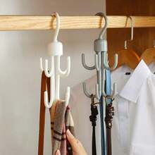 Tank Top Hanger, Rotatable Bra Hangers For Closet Organizer, Max 48 Storage Capacity Belt Hanger, Plastic Space Saving Closet Organizers Apartment Dorm Essentials For Bra Tank Top Belt Tie - 白色八爪 - 查看 4