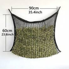 1pc Durable Slow Feeder Hay Net, Suitable For Horses And Goats - Easy To Fill, Large Opening Design - Black And White Color, Small Mesh Holes - Multicolor - View 12