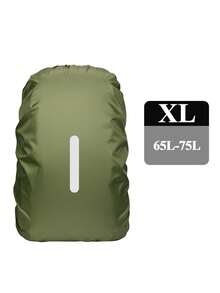 1件装尼龙银涂层户外旅行防水反光背包防雨罩,防水防尘罩,适用于户外徒步背包、行李箱。 - 彩色 - 查看 10