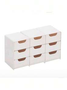 3pcs Mini Desktop Storage Box With 3 Compartments, Jewelry Lipstick Drawer Cosmetics Organizer, Simple 3 Layers Drawer Storage Box, Tabletop Storage Box For Vanity Counter And Bathroom Shelf, Compact Makeup Organizer For Office Desk And Dorm, Space-Saving Stackable Small Drawer Unit For Rings Earrings Brushes Lipsticks Skincare Samples, Travel-Friendly Portable Cosmetic Case, Ideal Holiday Gift, Back-To-School And Autumn-Winter Wardrobe Organization, Minimalist Modern Design For Neat Home And Creative Desk Styling, Easy Pull-Out Drawers For Quick Access, Multi-Scene Use, High Conversion Fashionable Organizer