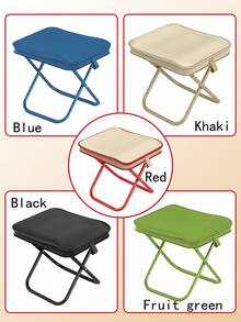 1pc/2PCS Stool,Collapsible Stool,Portable Stool, Camping Stool, Foldable Stool With Storage Bag,Portable Chair, Adult Lightweight Camping Footstool With A Load Capacity Of 330 Pounds, Suitable For Traveling, Fishing And Picnics - Multicolor - View 3