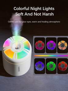 1 pieza Humidificador de aroma USB de 180ml con luz de degradado de color - Modos de niebla dual (continuo/intervalo), 5 aromas de aceites esenciales (marino), para difusor de aroma para el hogar o ambientador de coche, opción de color negro/blanco - Negro o blanco - Ver 8